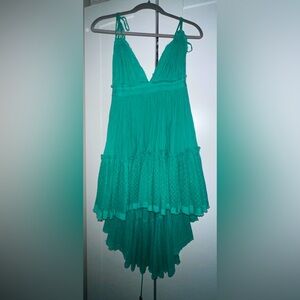 Blue mid length dress